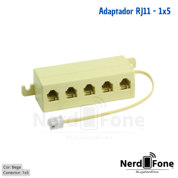 ADAPTADOR RJ-11 1(M) x 5(F)