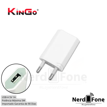FONTE CARREGADOR 5V 1A; KINGO 5W