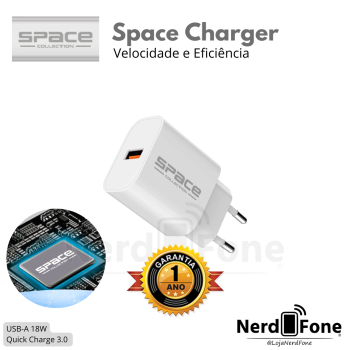 CARREGADOR DE PAREDE ORBIT USB A - SPACE