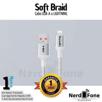 CABO USB-A x LIGHTNING 30W HREBOS