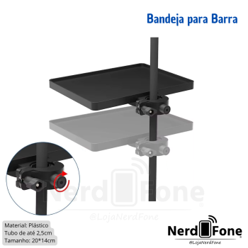 BANDEJA UNIVERSAL FIXAÇÃO BARRA