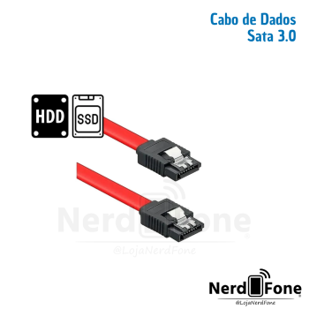 CABO DE DADOS SATA P/ HD 50CM 180º/180º PLUS CABLE