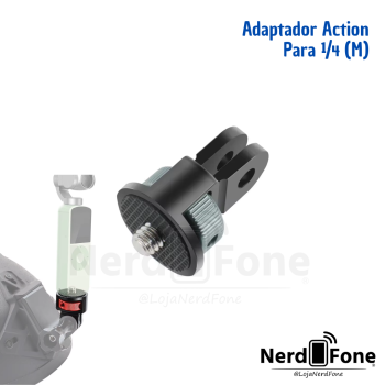 ADAPTADOR ROSCA 360 1/4 (M) P/ ACTION CAM