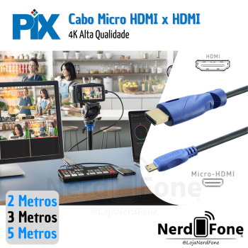 CABO MICRO HDMI 2.0 4K x HDMI PIX
