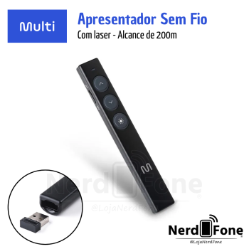 APRESENTADOR C/ LASER WIRELESS MULTILASER