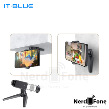 SUPORTE UNIVERSAL MULTIFUNCIONAL P/ CELULAR IT-BLUE
