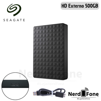 HD EXTERNO SEAGATE 500GB; PORTABLE DRIVE 500GB