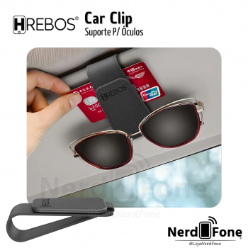 SUPORTE P/ OCULOS CAR CLIP HREBOS