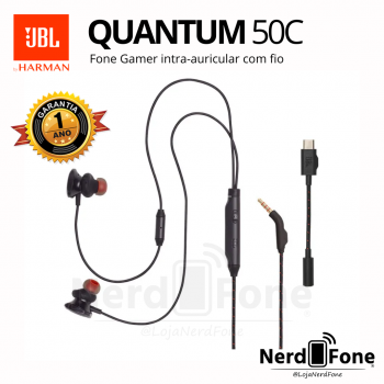FONE JBL QUANTUM 50C PRETO