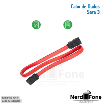 CABO SATA PARA HD/SSD 40CM 180º/180º