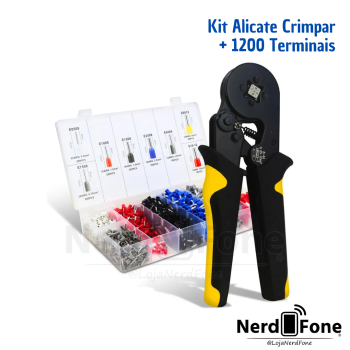 KIT ALICATE DE CRIMPAR + 1200 TERMINAIS