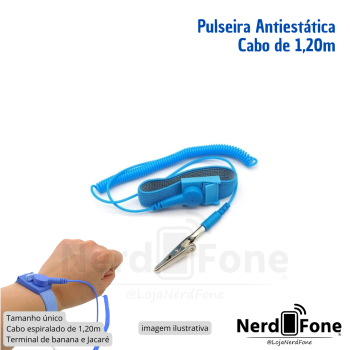 PULSEIRA ANTIESTÁTICA CABO 1.2M