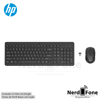 KIT TECLADO+MOUSE WIRELESS HP 330