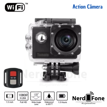 CÂMERA WI-FI 4K C/ KIT; TOMATE