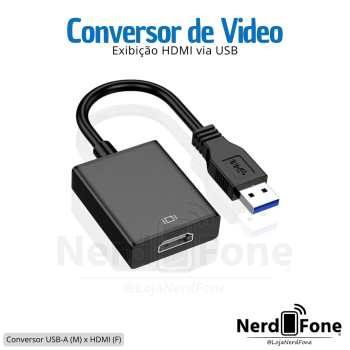 CONVERSOR USB-A 3.0 x HDMI;