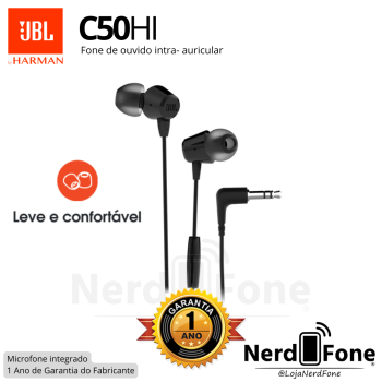 FONE C/ FIO JBL C50HI BLACK