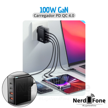 CARREGADOR PD MAX 100W ESSAGER
