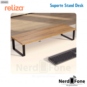 SUPORTE PARA MONITOR STAND DESK RELIZA MARROM