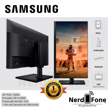 MONITOR SAMSUNG GAMER; ODYSSEY G30 24“ FHD 144HZ