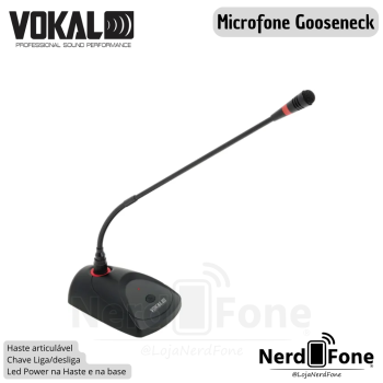 MICROFONE DE MESA GOOSENECK VOKAL