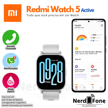 SMARTWATCH XIAOMI REDMI WATCH 5 ACTIVE / SILVER