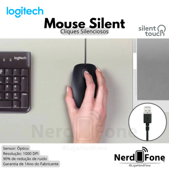 MOUSE LOGITECH M110 SILENT BLACK