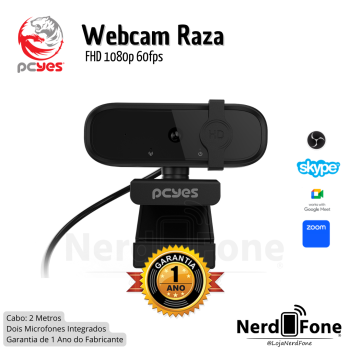 WEBCAM FHD 1080P 60FPS 75º PCYES RAZA