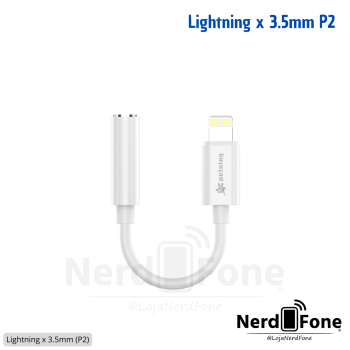 ADAPTADOR LIGHTNING x AUDIO 3.5MM P2 PEINING
