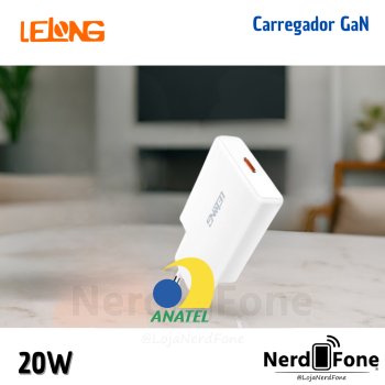 CARREGADOR TURBO USB-C 20W GAN