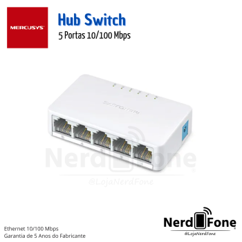 SWITCH FAST 5 PORTAS MERCUSYS / BRANCO