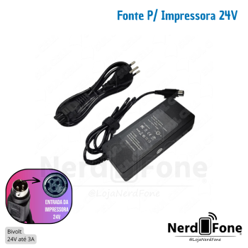 FONTE PARA IMPRESSORA 24V até 3A KNUP