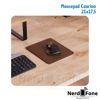 MOUSEPAD RETANGULAR COURINO MARROM RELIZA