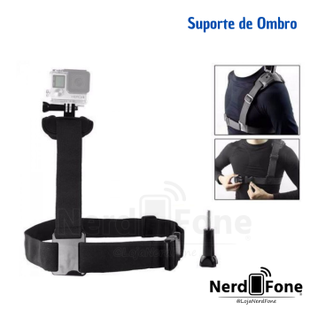 SUPORTE DE OMBRO P/ ACTION CAM
