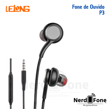 FONE DE OUVIDO C/ MICROFONE LELONG; INTRA-AURICULAR