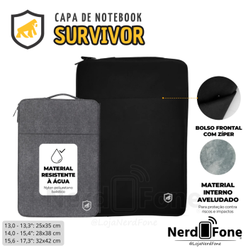 CAPA GSHIELD SURVIVOR; P/ NOTEBOOK