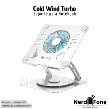 SUPORTE PARA NOTEBOOK HREBOS; COLD WIND TURBO