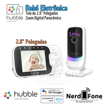 BABÁ ELETRÔNICA 2,8“ NURSERY VIEW PREMIUM HUBBLE CONNECTED