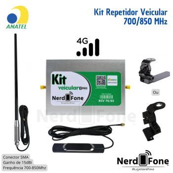 KIT REPETIDOR VEICULAR 3G/4G BIT 2 PRO