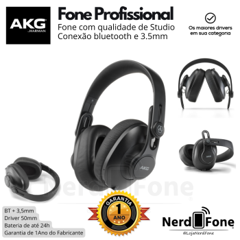 FONE HEADPHONE AKG; BT+3.5MM