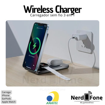 CARREGADOR INDUÇÃO 3 EM 1 FAM