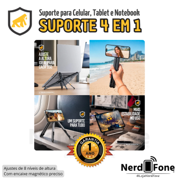 SUPORTE PARA NOTEBOOK E CELULAR; GSHIELD HYDRA MAGSAFE