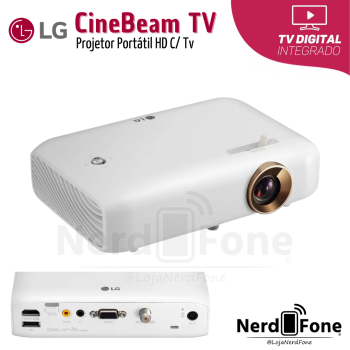 PROJETOR PORTÁTIL LG CINEBEAM HD / BRANCO