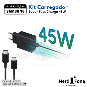 KIT CARREGADOR 45W SAMSUNG