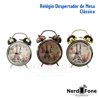 RELOGIO DE MESA DESPERTADOR LELONG