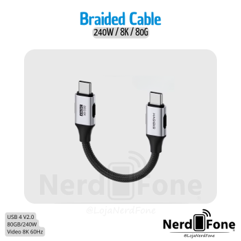 CABO USB-C 4 V2 240GB TRANÇADO HAGIBIS