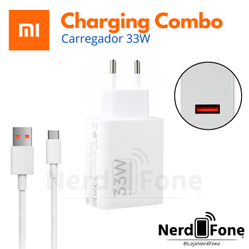 KIT CARREGADOR 33W XIAOMI
