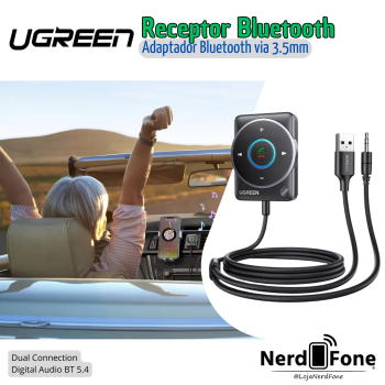 RECEPTOR BLUETOOTH 5.4 AUXILIAR P2 UGREEN