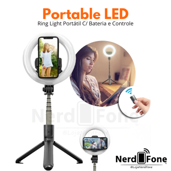 SUPORTE MONOPOD RING C/ BATERIA