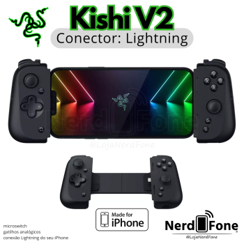 CONTROLE PARA IPHONE; RAZER KISHI V2