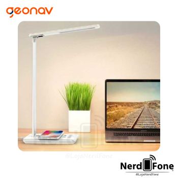 LUMINARIA LED COM CARREGADOR DE INDUÇÃO DE 10W GEONAV